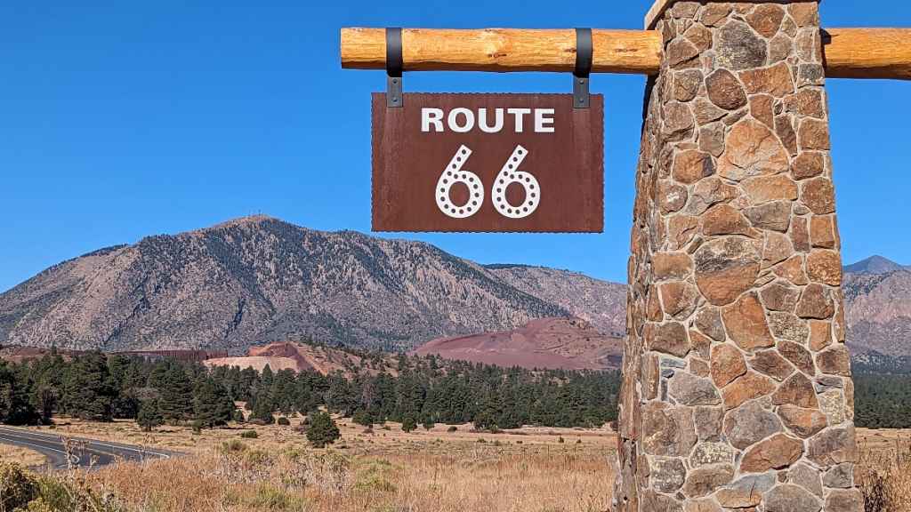 The Route 66 sign