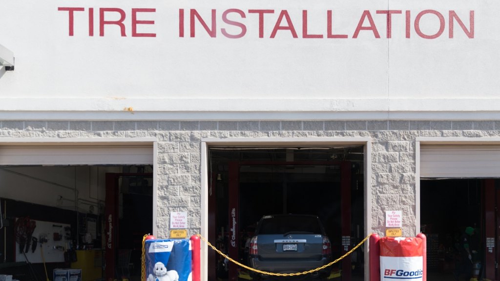 A Costco tire center