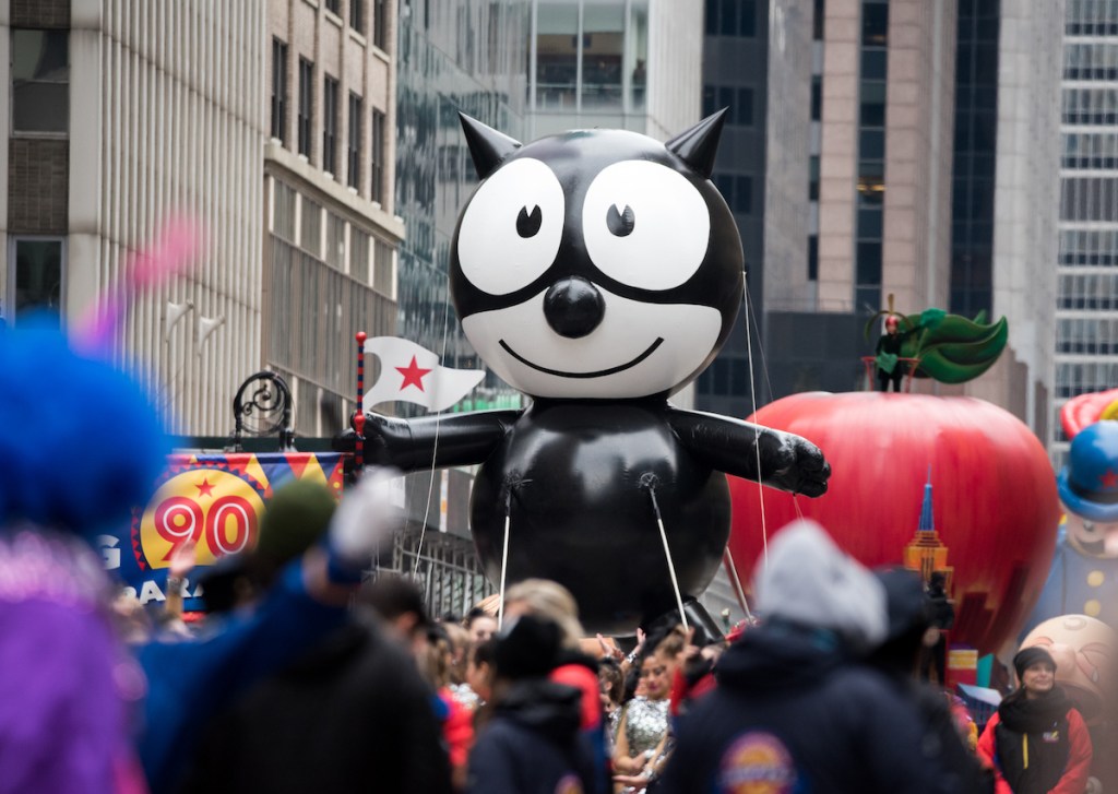 Felix The Cat balloon is seen at the 90th Annual Macy's Thanksgiving Day Parade on November 24, 2016 in New York City