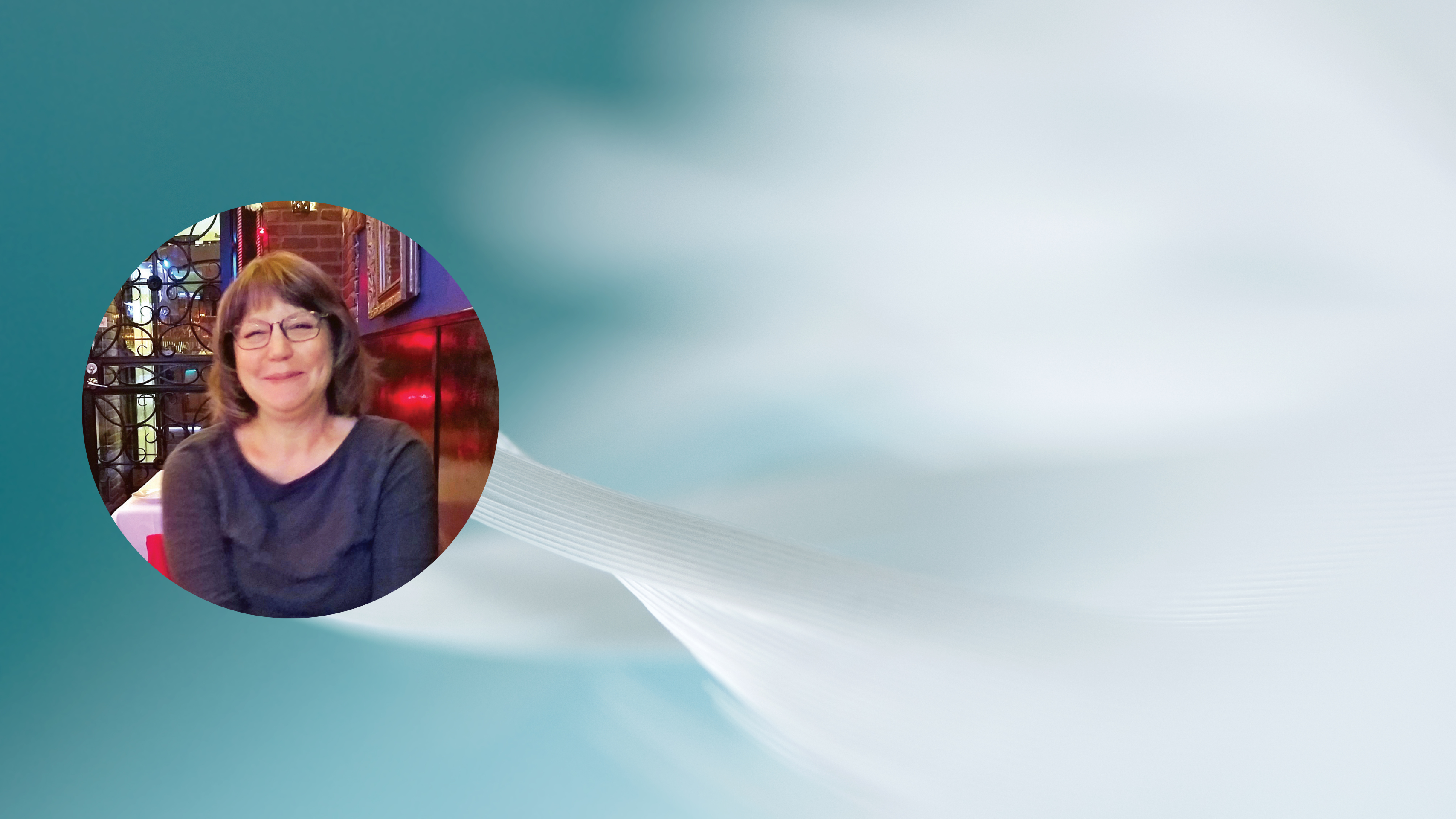 Gina Milazzo with angel wings