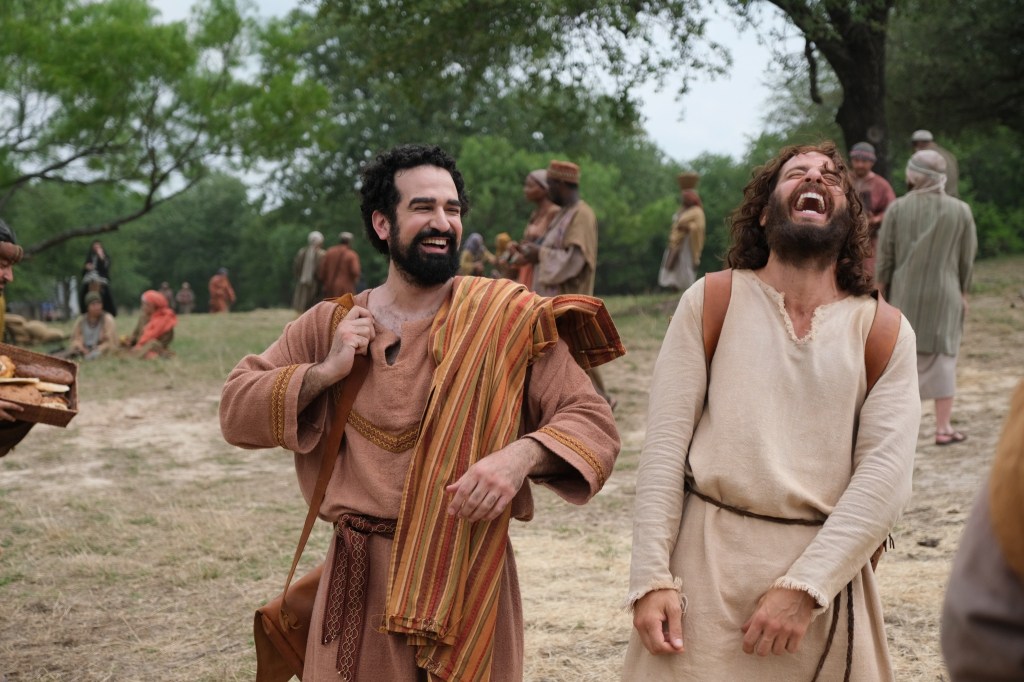 Lazarus played by Demetrios Troy with Jesus