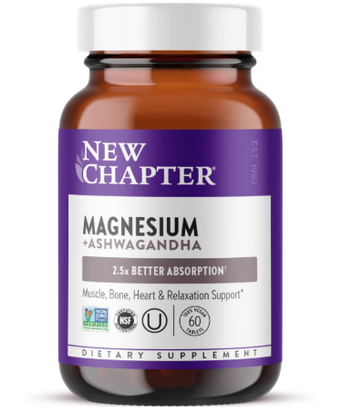 New Chapter Magnesium + Ashwagandha Supplement