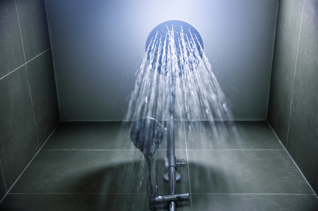 Shower head with falling water Two-Minute Mini Mysteries