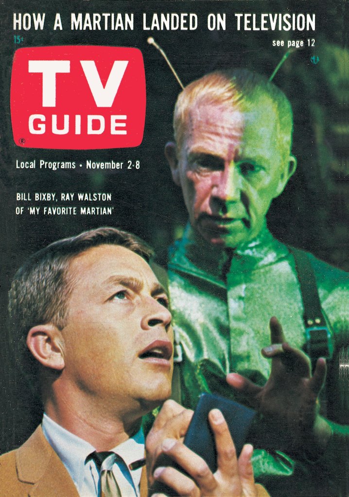 MY FAVORITE MARTIAN, Bill Bixby, Ray Walston, TV GUIDE cover, November 2-8, 1963. ph: Philippe Halsman.