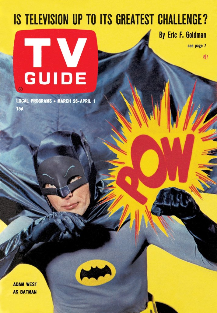 BATMAN, Adam West, TV GUIDE cover, March 26 - April 1, 1966.