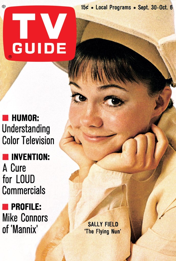 THE FLYING NUN, Sally Field, TV GUIDE cover, September 30 - October 6, 1967.