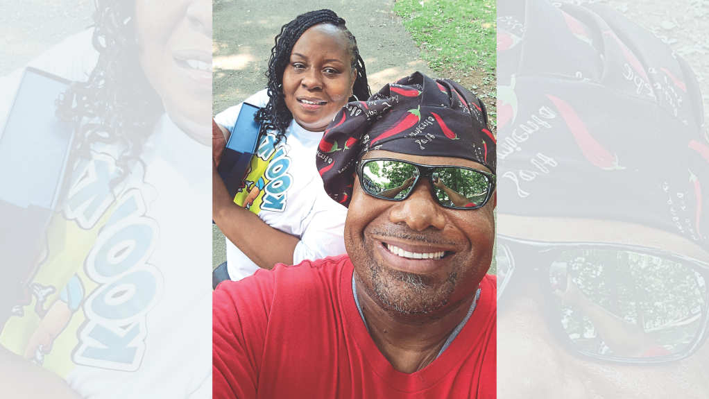 Melvin Ward with his wife