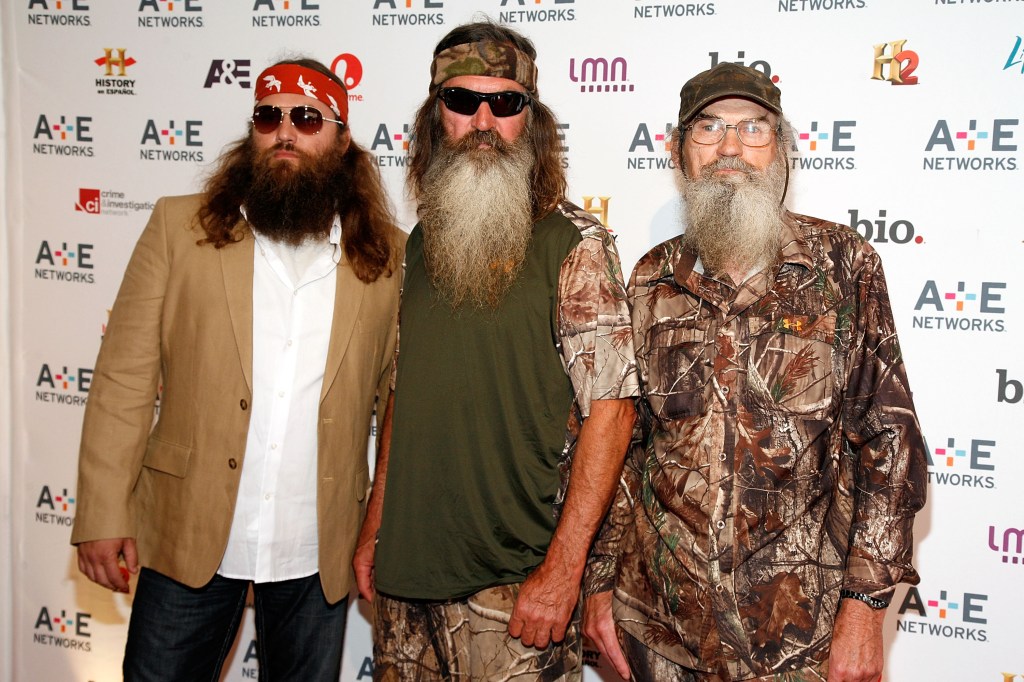Willie Robertson, Phil Robertson (center) and Si Robertson 