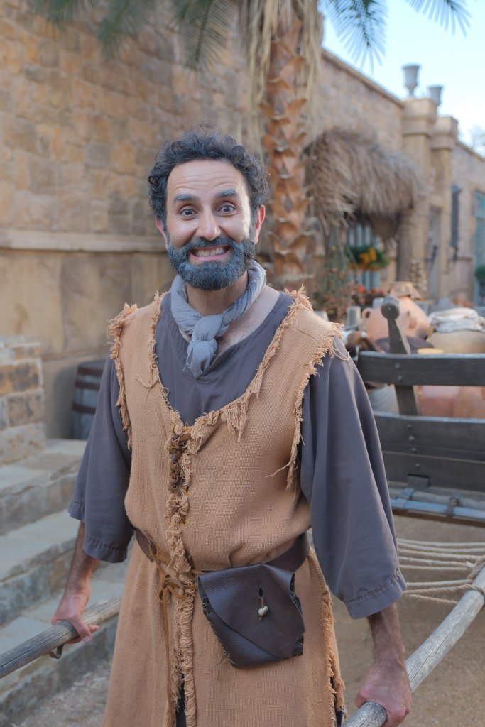 Zebedee on set of The Chosen