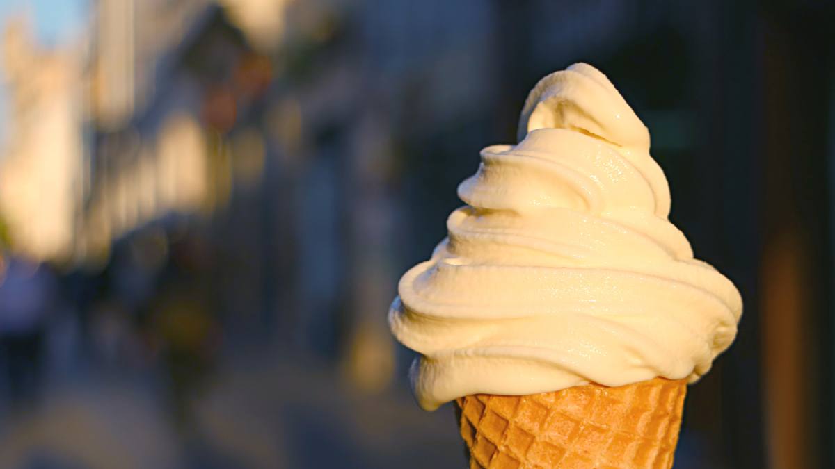 Soft Serve Ice Cream Cone