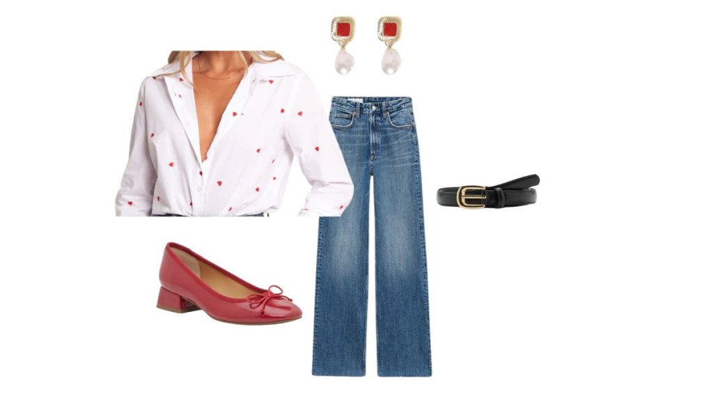 Valentine's Day outfit idea for work
