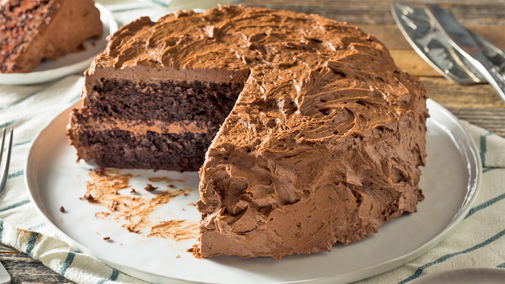 A whole Guinness chocolate cake