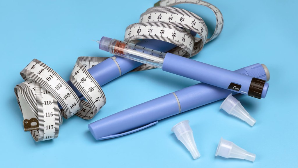 Injectable Ozempic pens with measuring tape
