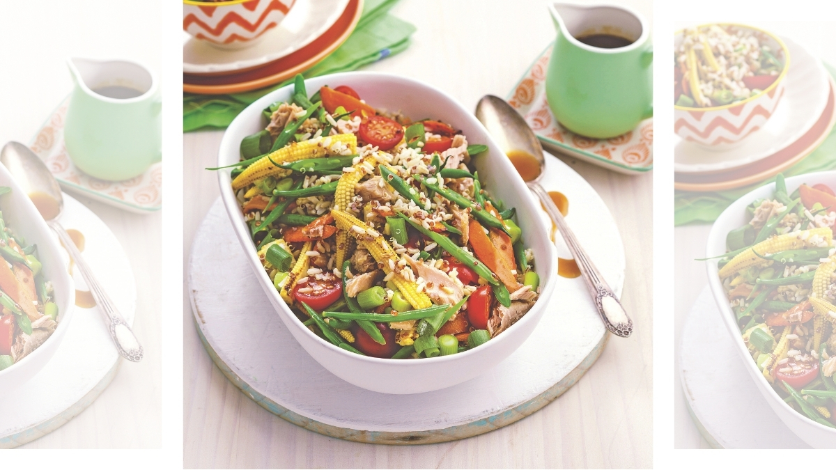Tuna, Vegetable and Grain Salad recipe