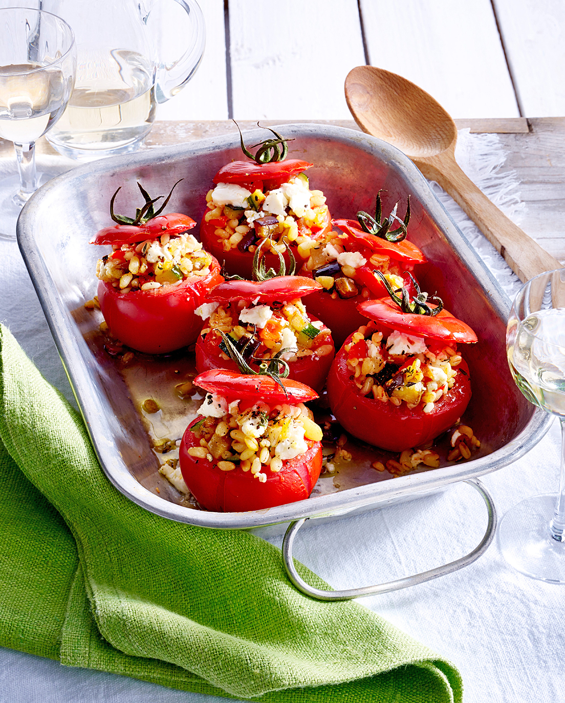 Vegetable-Stuffed Tomatoes recipe