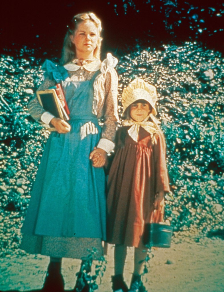 Melissa Sue Anderson and Lindsay Greenbush in 'Little House on the Prairie' 1977