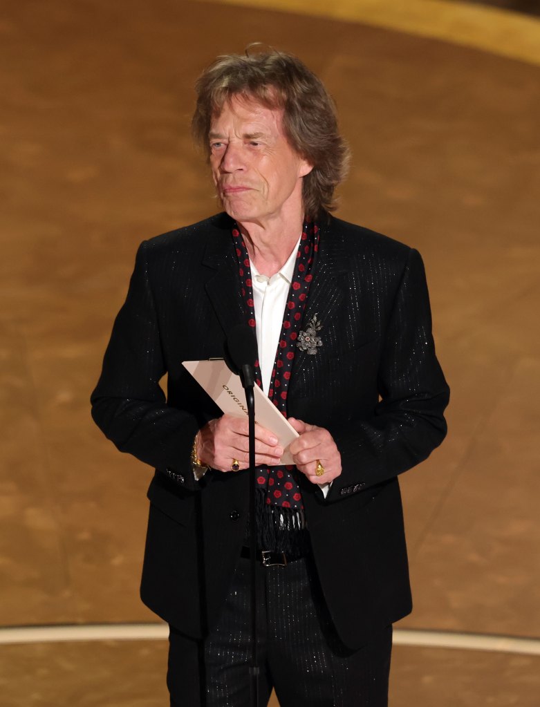 Mick Jagger presenting at The Academy Awards, 2025