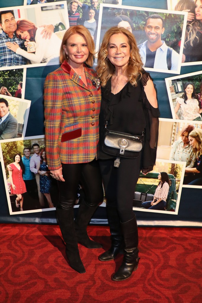 Roma Downey (left) and Kathie Lee Gifford (right) at The Baxters special screening premiere