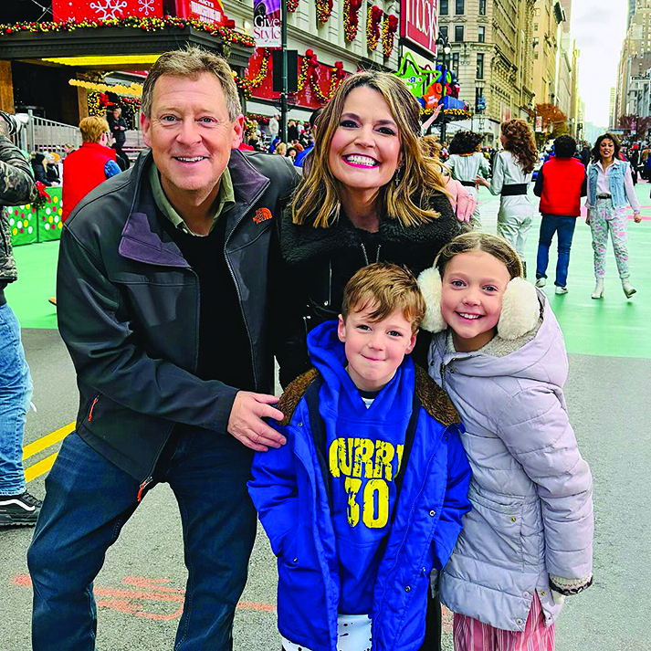Savannah Guthrie with husband and kids