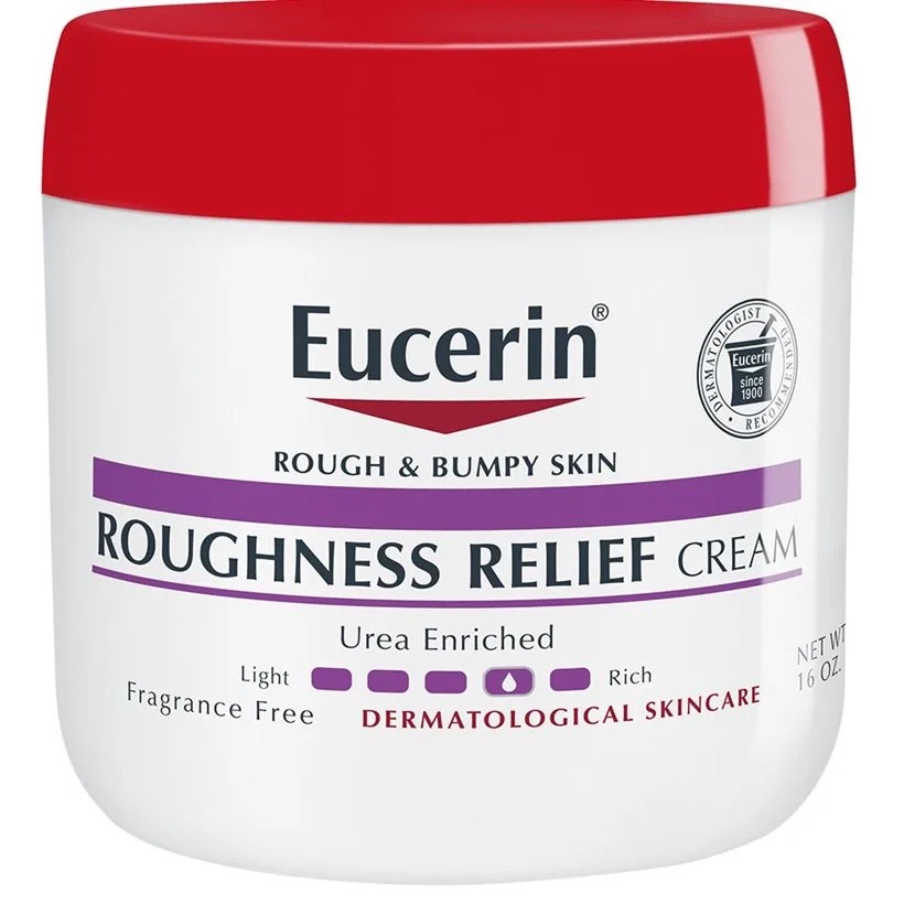 Eucerin Roughness Relief Cream, which can be used for how to get rid of textured skin 