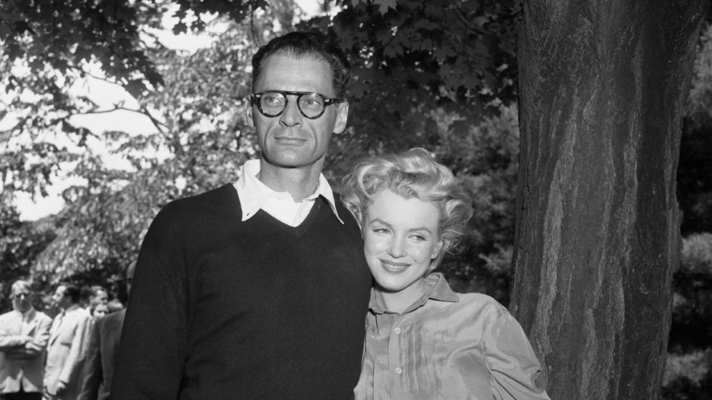 Arthur Miller and Marilyn Monroe in 1956