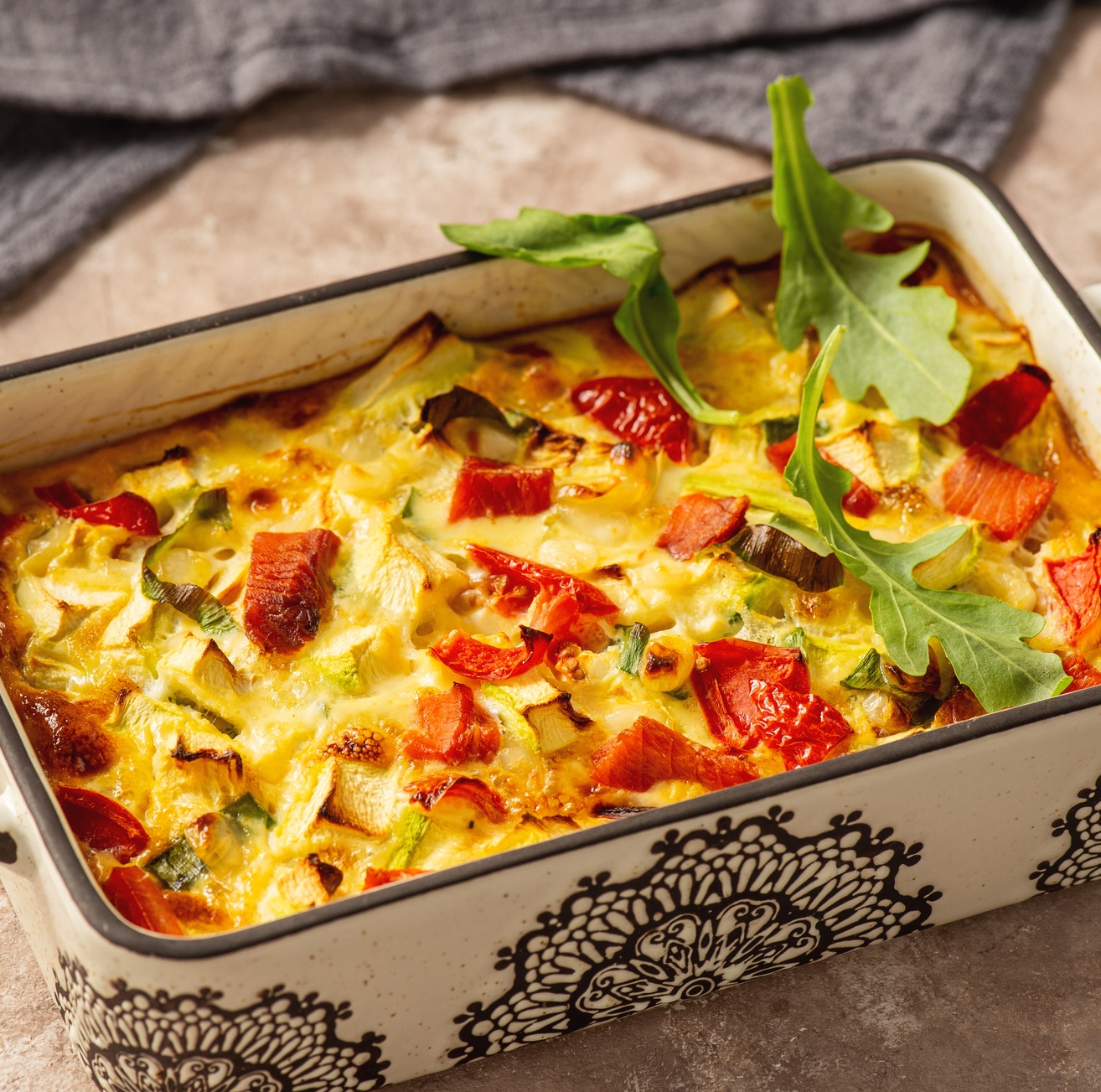Breakfast bake as part of a roundup of the Pioneer Woman's breakfast casseroles