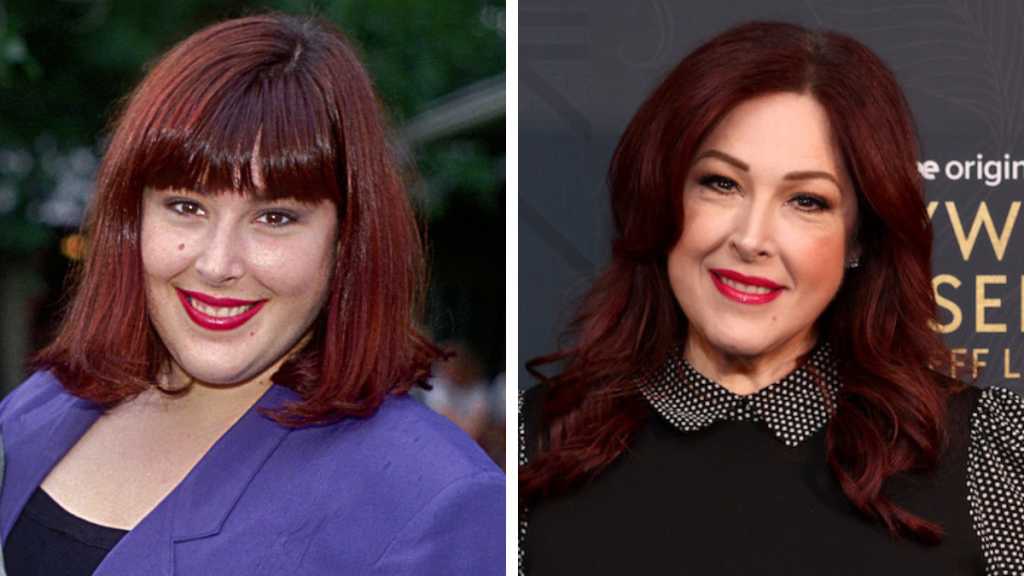 Carnie Wilson in 1990 and 2023