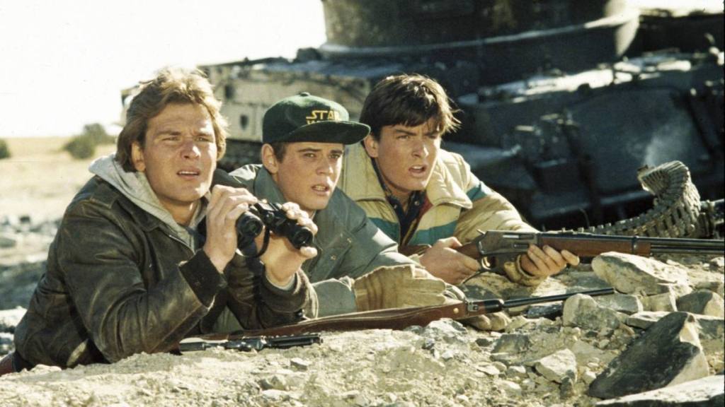 Red Dawn cast: Patrick Swayze, Charlie Sheen and C. Thomas Howell (1984)