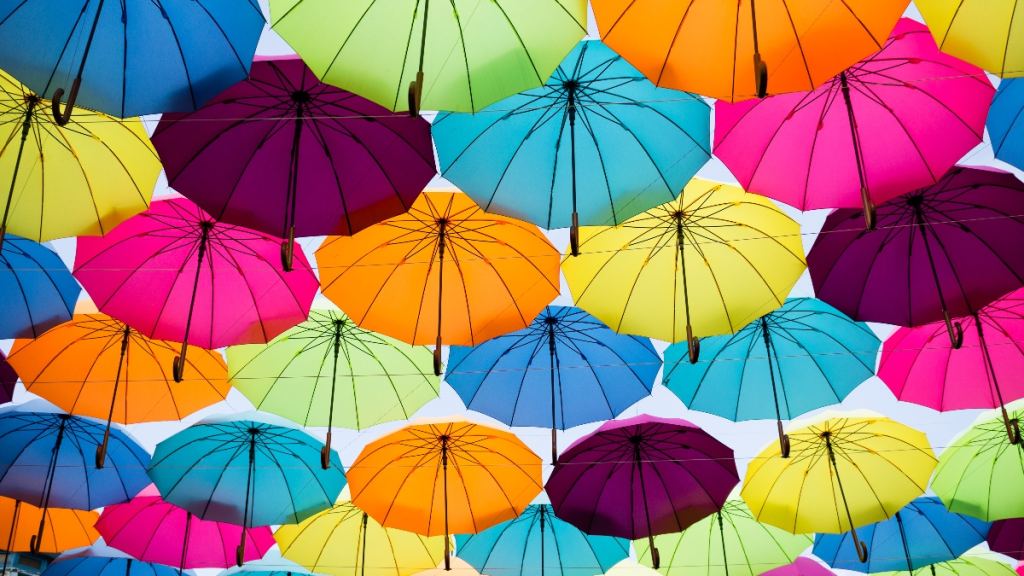 Colorful umbrellas