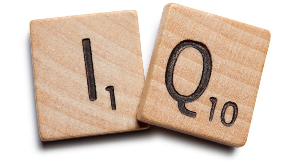 Q and I Scrabble tiles