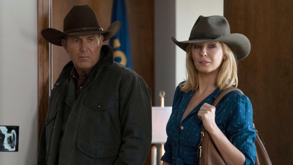 Kevin Costner and Kelly Reilly in 'Yellowstone'