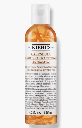 Kiehl’s Calendual Herbal Extract Alcohol-Free Toner, one of the best toners
