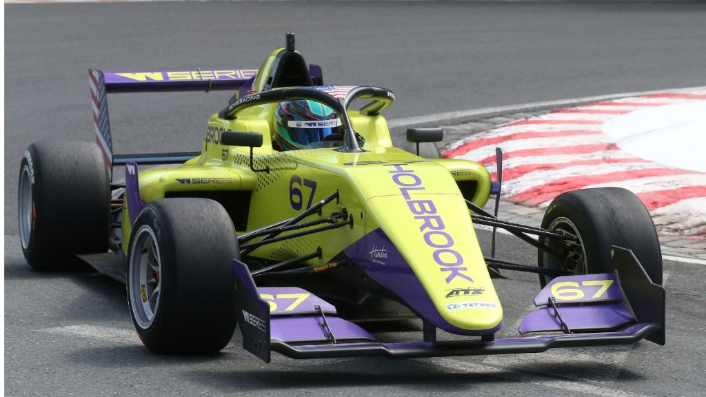 Shea Holbrook of USA drives in the Tatuus F3 during a free practice of the W-Series at Norisring on July 05, 2019 in Nuremberg, Germany. W Series aims to give female drivers an opportunity in motorsport that hasn't been available to them before. The race encompasses six rounds on the DTM support program.