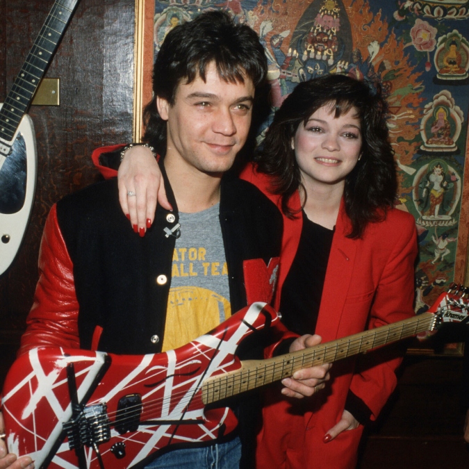 Valerie Bertinelli and Eddie Van Halen in 1995