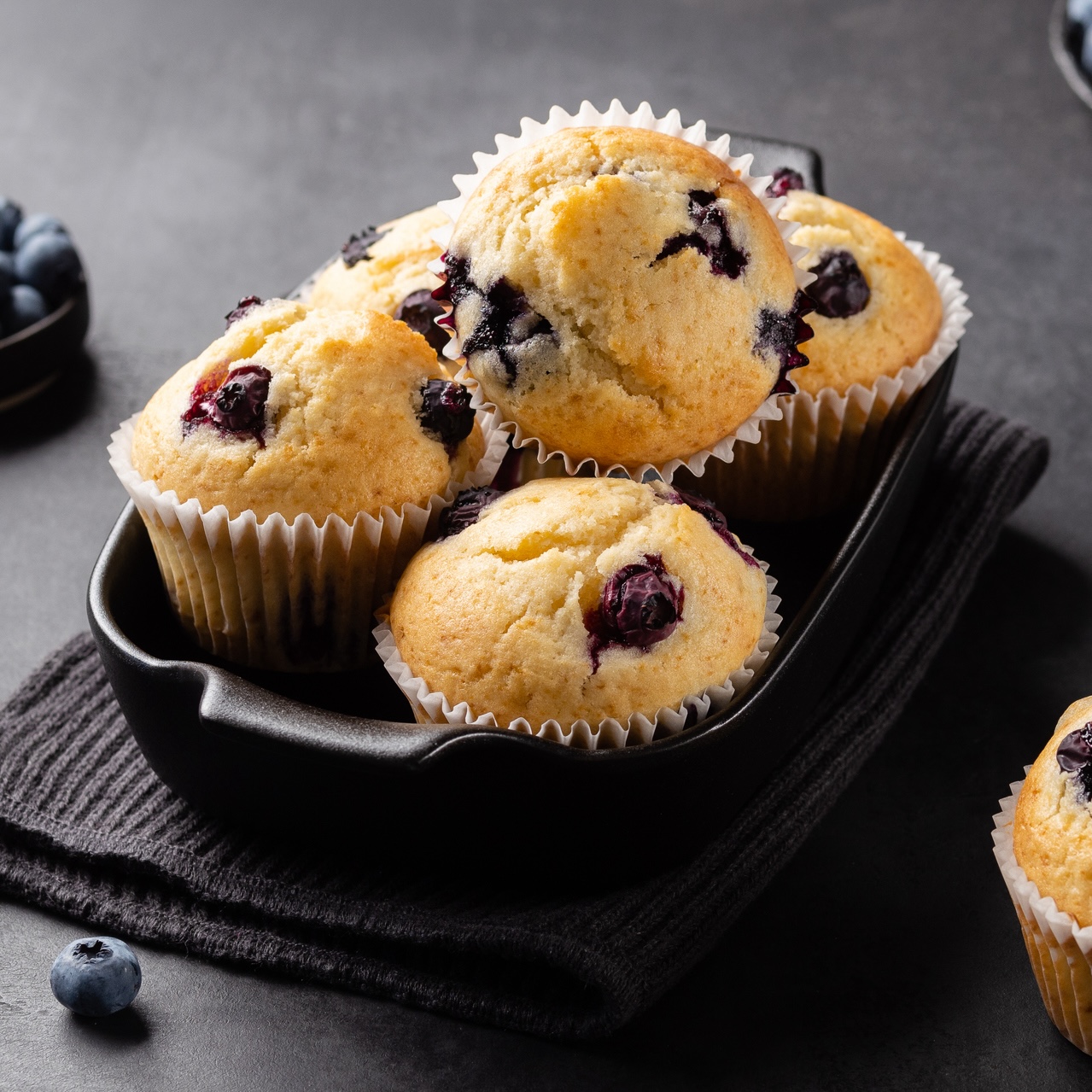 Paul Hollywood's recipe for classic blueberry muffins