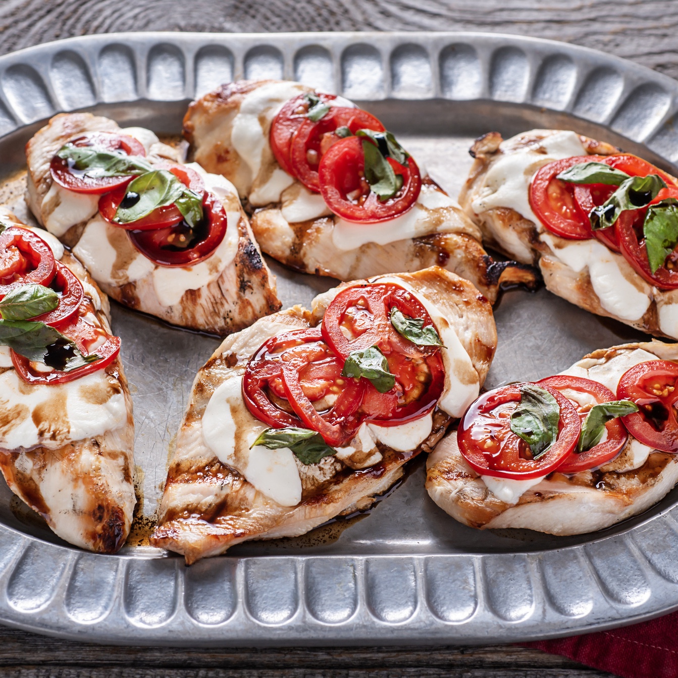 Baked caprese chicken