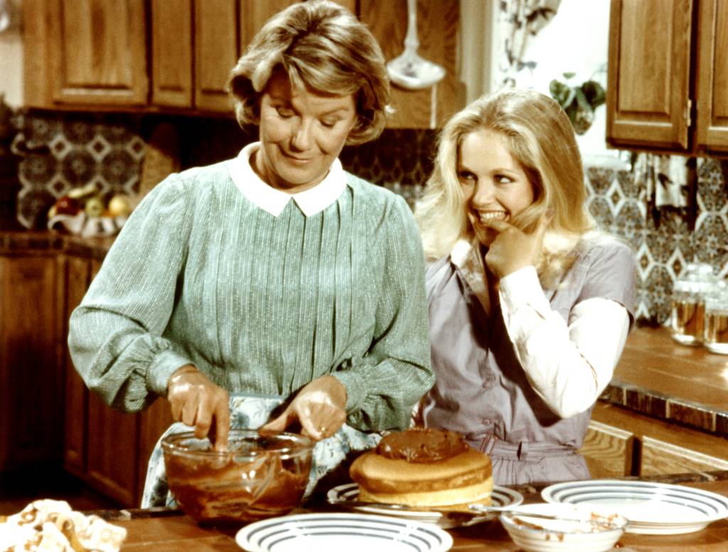 Barbara Bel Geddes and Charlene Tilton in Dallas