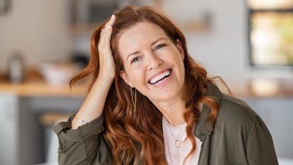 mature woman with beautiful hair
