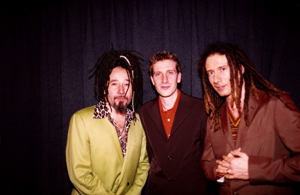 Left to right: Sade's bandmates Paul Spencer Denman, Andrew Hale and Stuart Matthewman in 1997