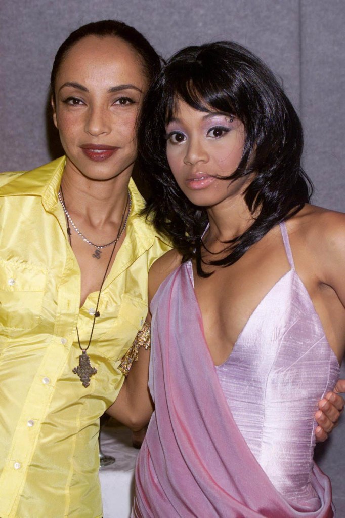 Sade with rapper Lisa "Left Eye" Lopes of TLC in 2000