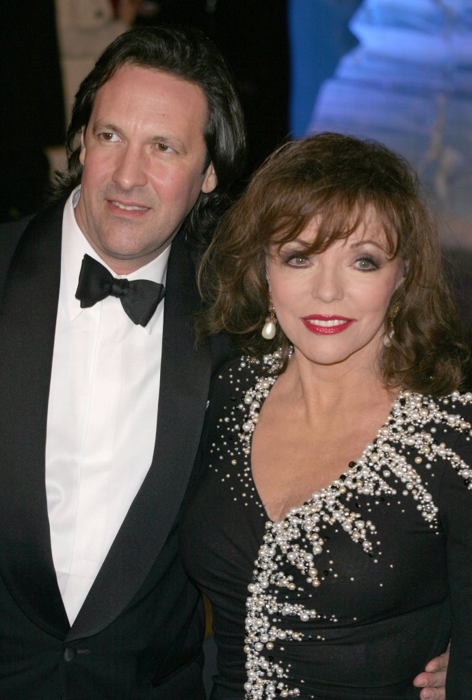 Joan Collins and Percy Gibson in 2005