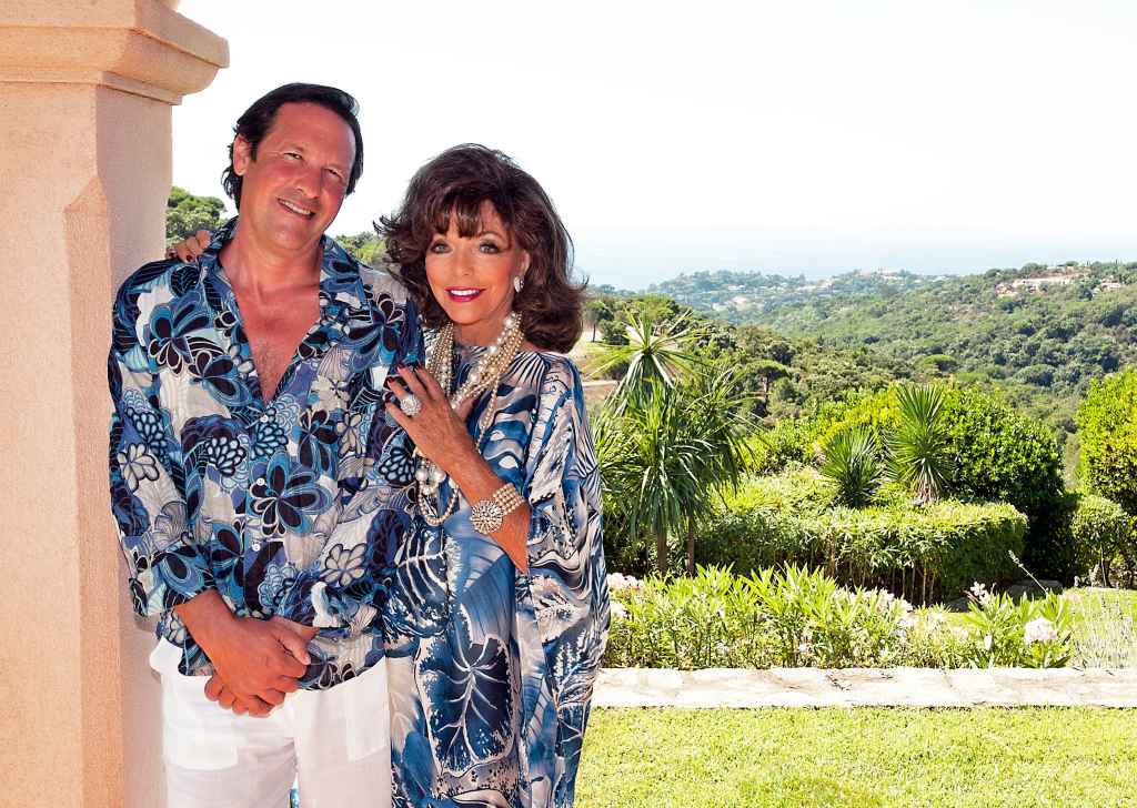 Joan Collins and Percy Gibson in 2013