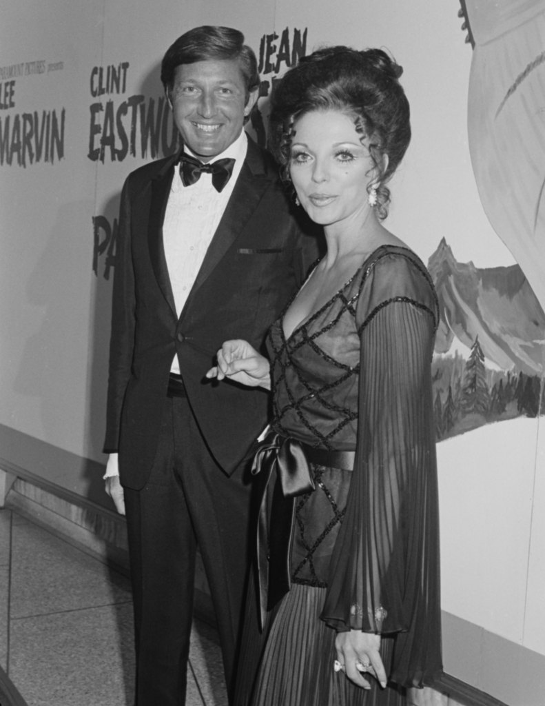 Joan Collins and Ron Kass in 1969