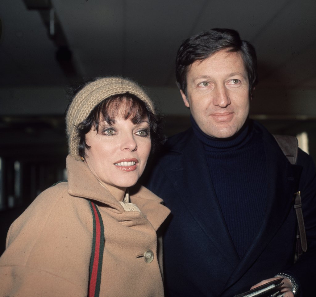 Joan Collins and Ron Kass in 1974