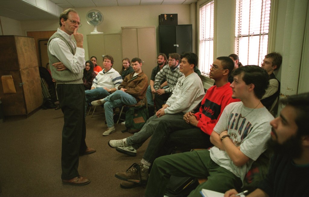 Livingston Taylor teaching at Berklee College of Music in 1994