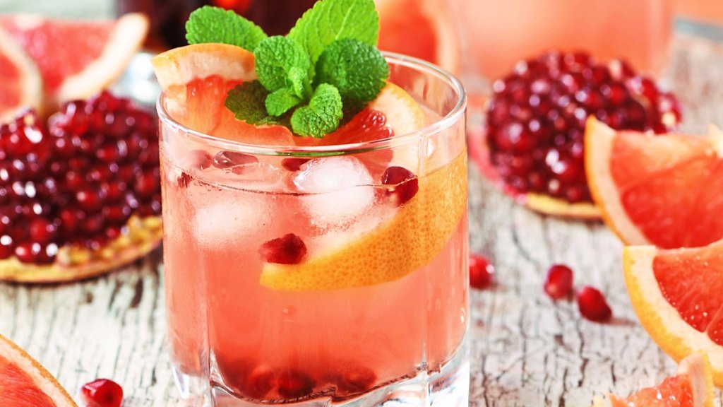 A grapefruit cocktail