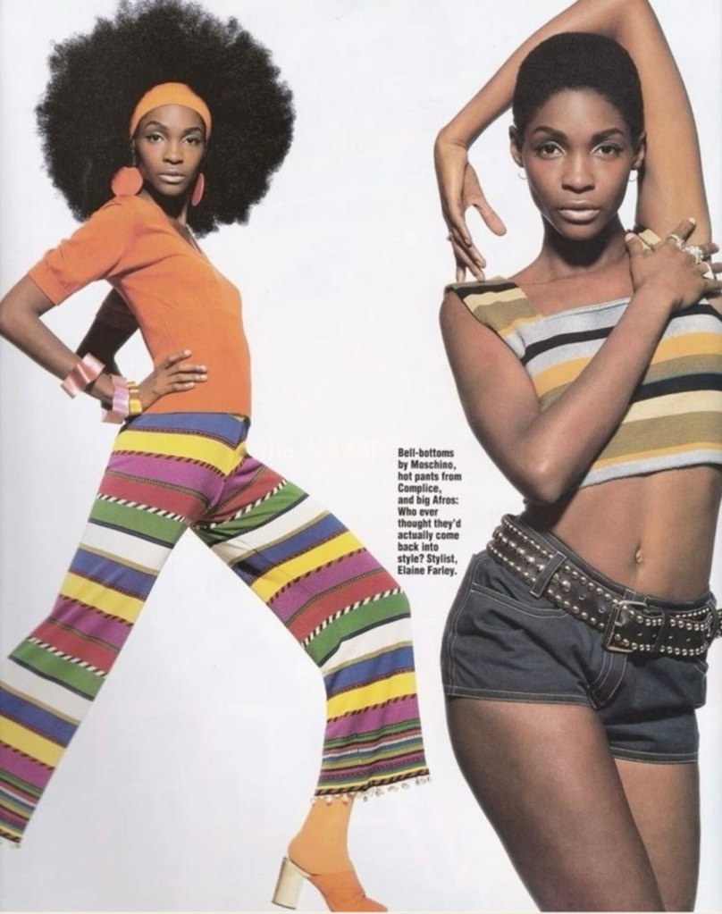 Roshumba Williams in a '90s photo shoot