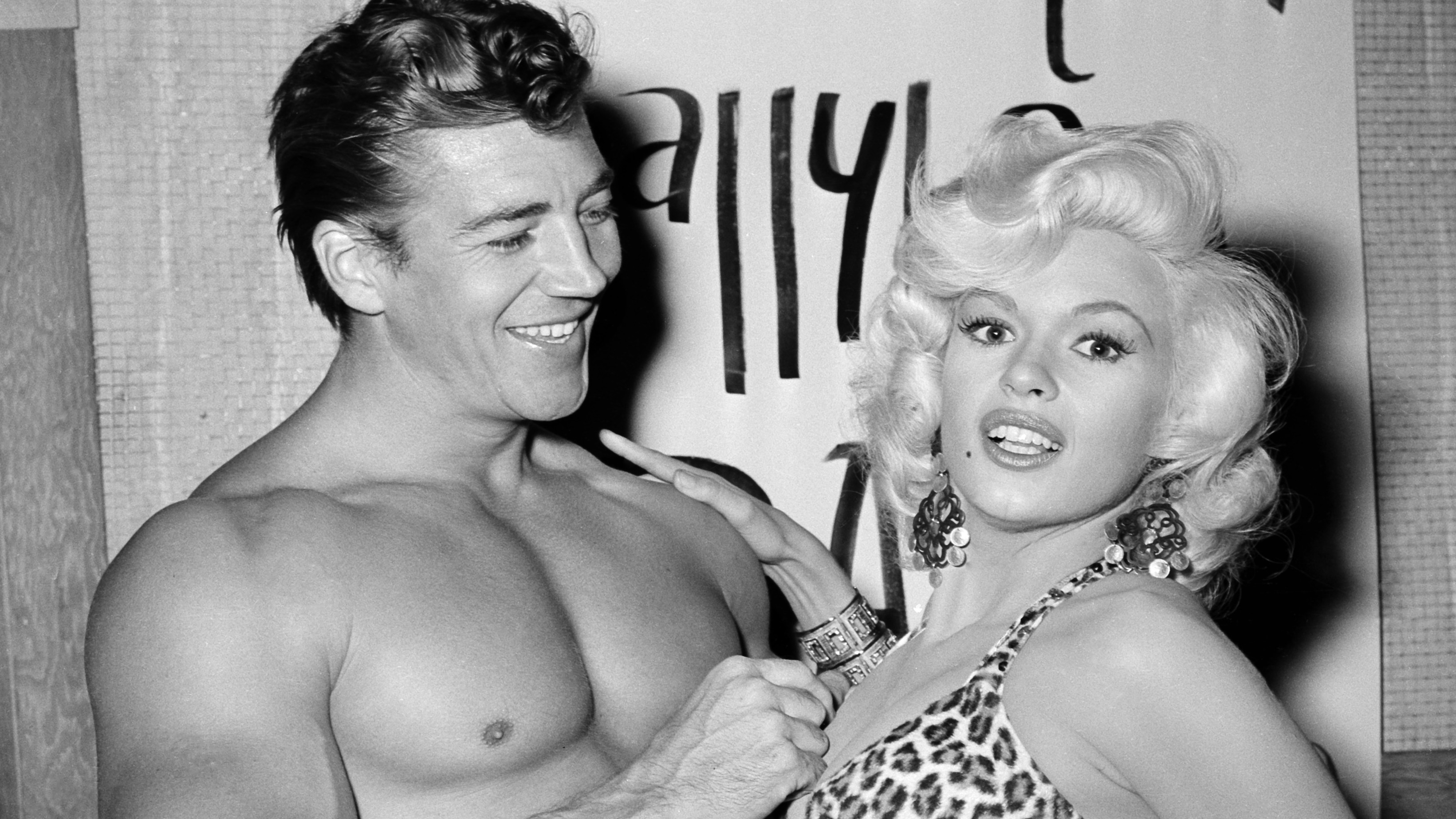 Jayne Mansfield and her second husband, Mickey Hargitay, in 1956