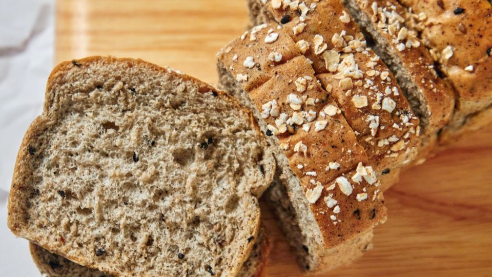 sliced sesame seed bread