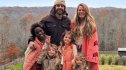 Thomas Rhett, Lauren Akins and their four daughters, 2024